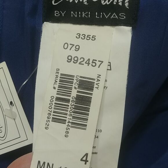 NWT ZumZum Midnight Navy Blue Sweetheart Neckline Short Prom Dress 4/2 - Picture 8 of 10